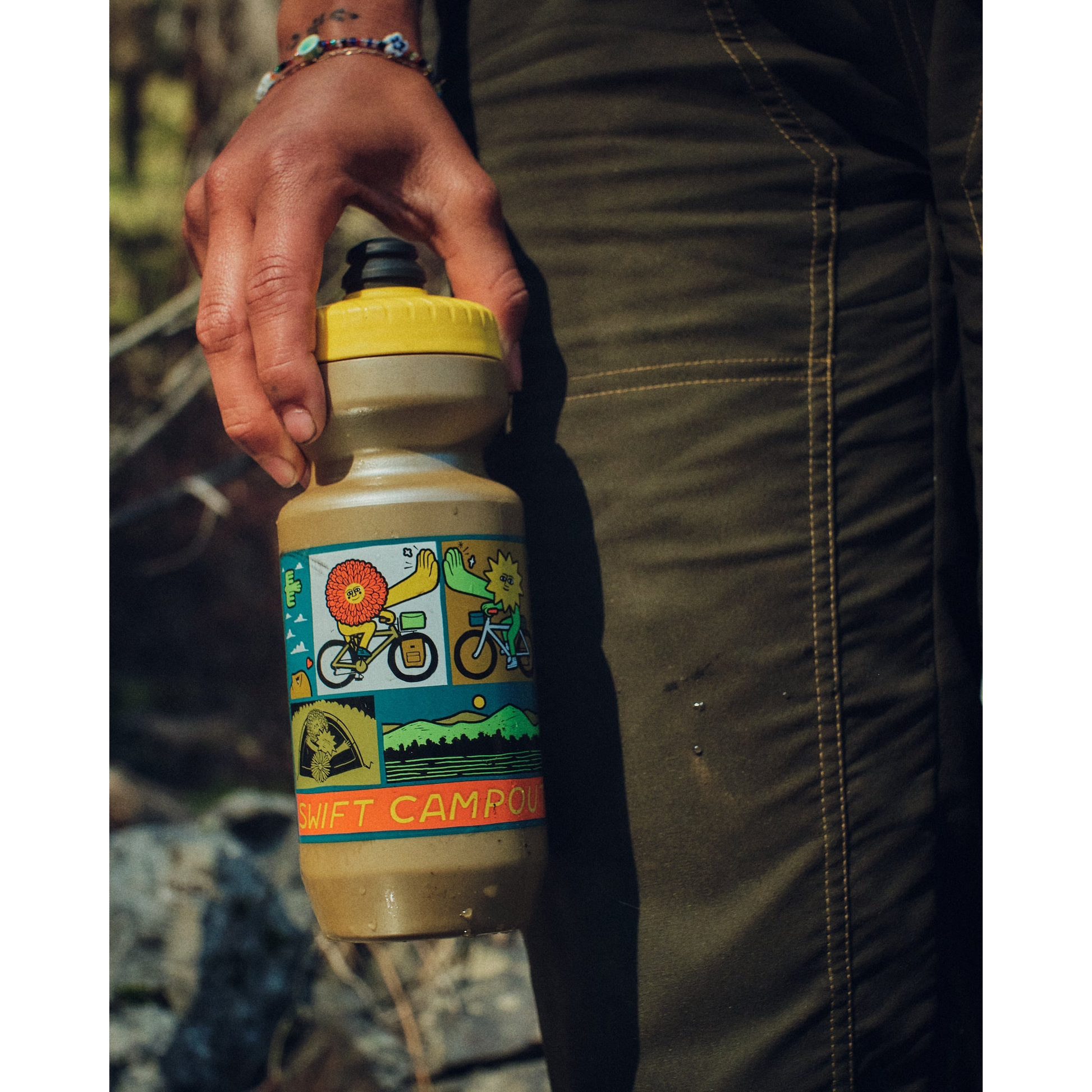Swift Campout 2025 Bottle 22oz with Christine Tyler Hill artwork
