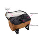 Swift Industries Catalyst Pack handlebar bag Coyote with the cover opened