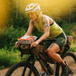 Swift Industries Catalyst Pack handlebar bag Coyote installed on a bike