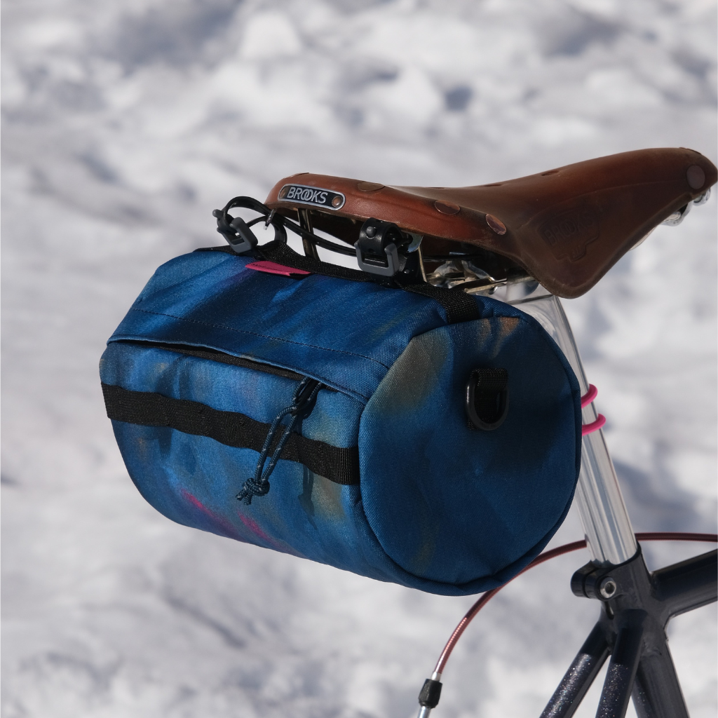 Swift Industries Luminary Bandito mounted under a saddle back right side view