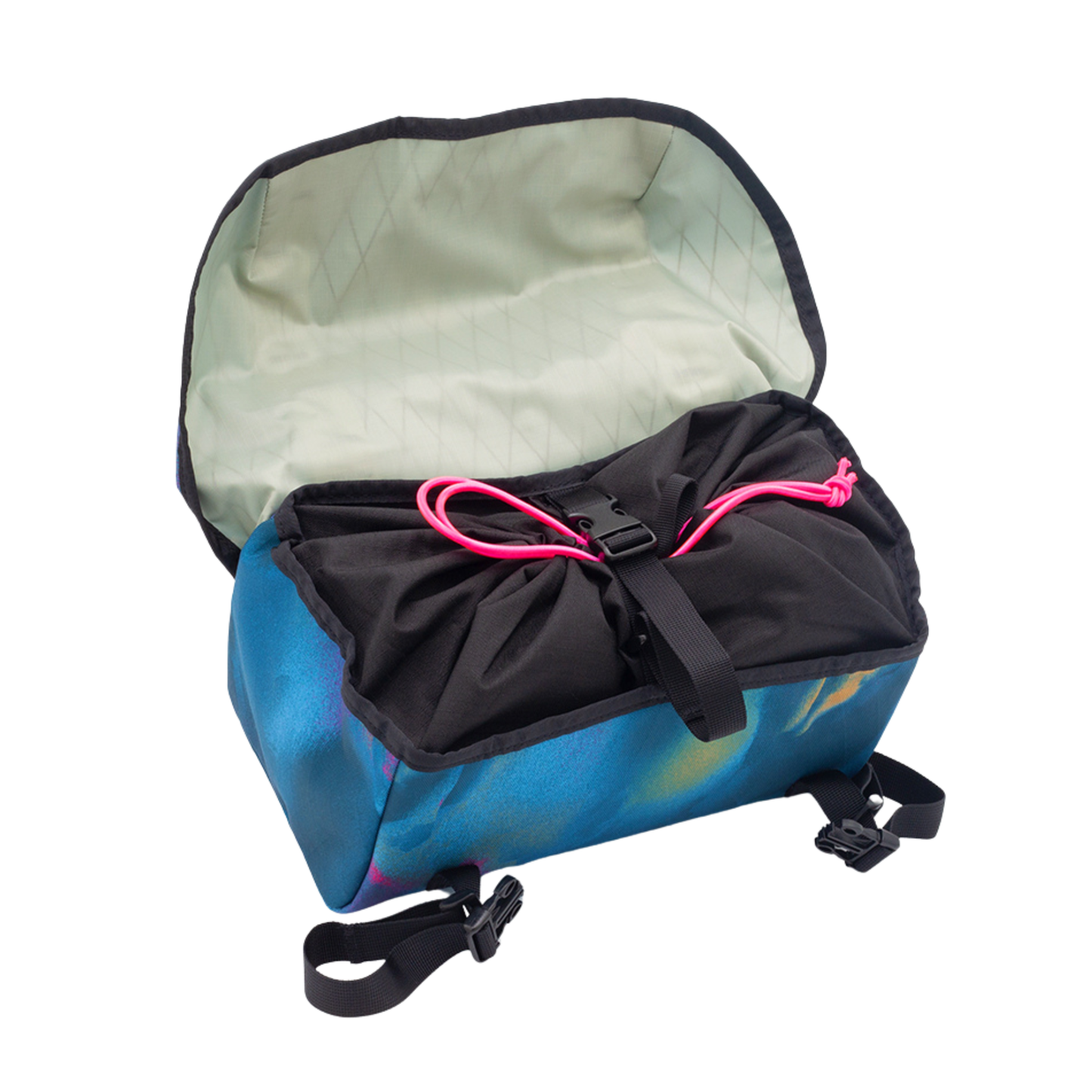 Swift Industries Luminary Catalyst Pack opened, top view