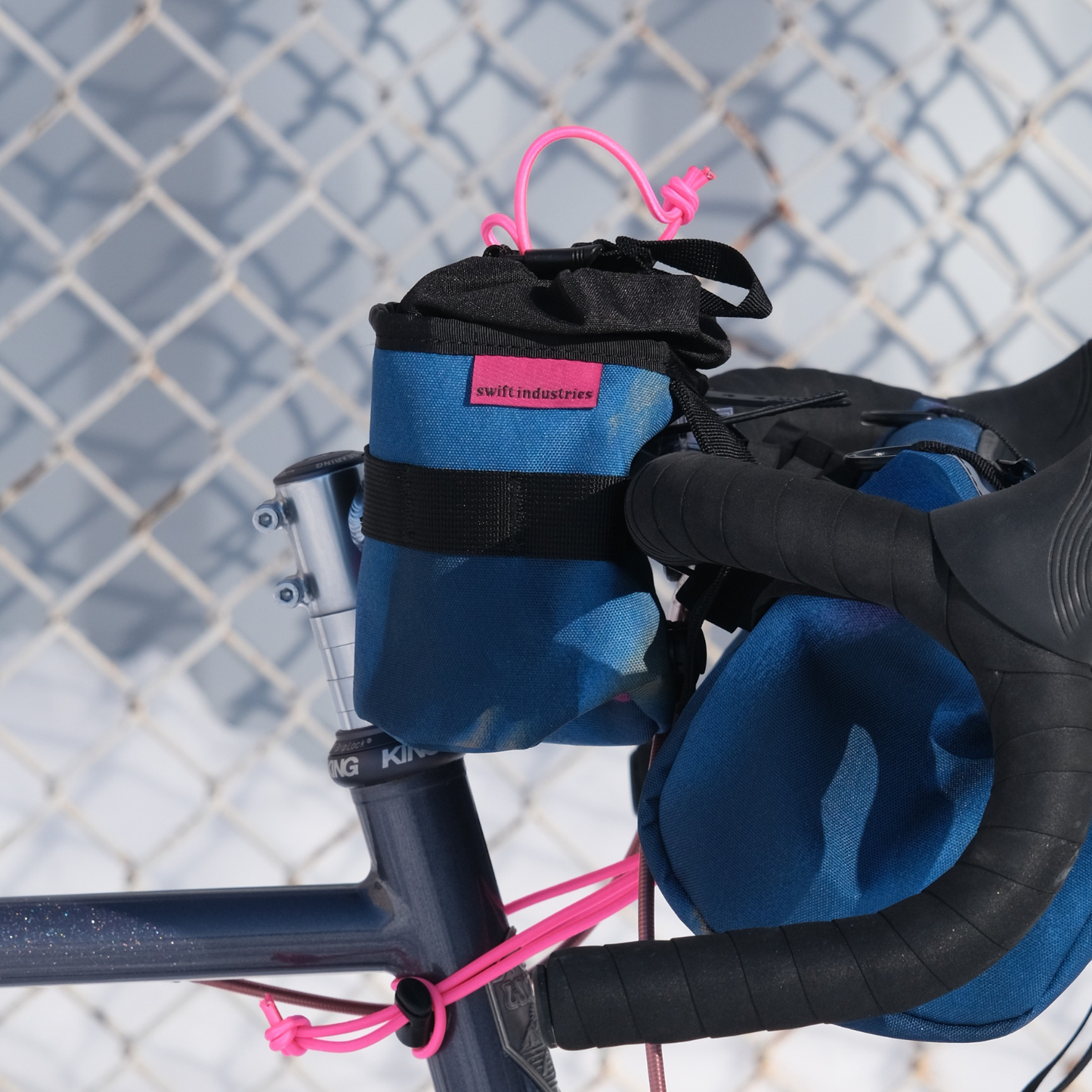 Swift Industries Luminary Sidekick Pouch mounted on a drop bar, right side view