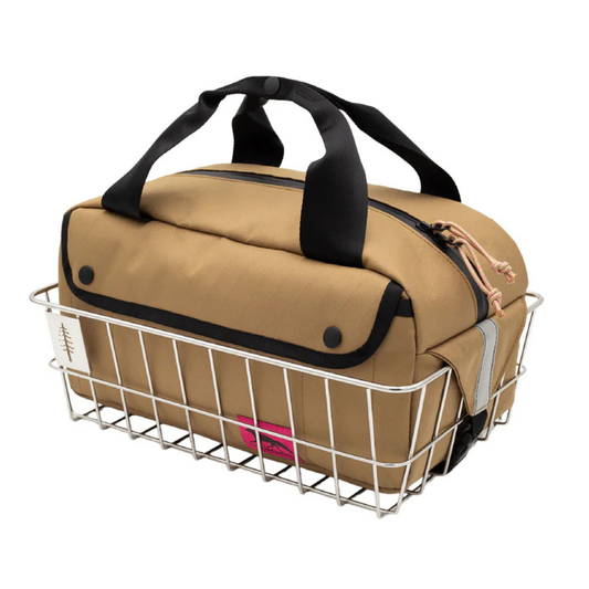 Swift Industries Sugarloaf Basket Bag in a basket front view