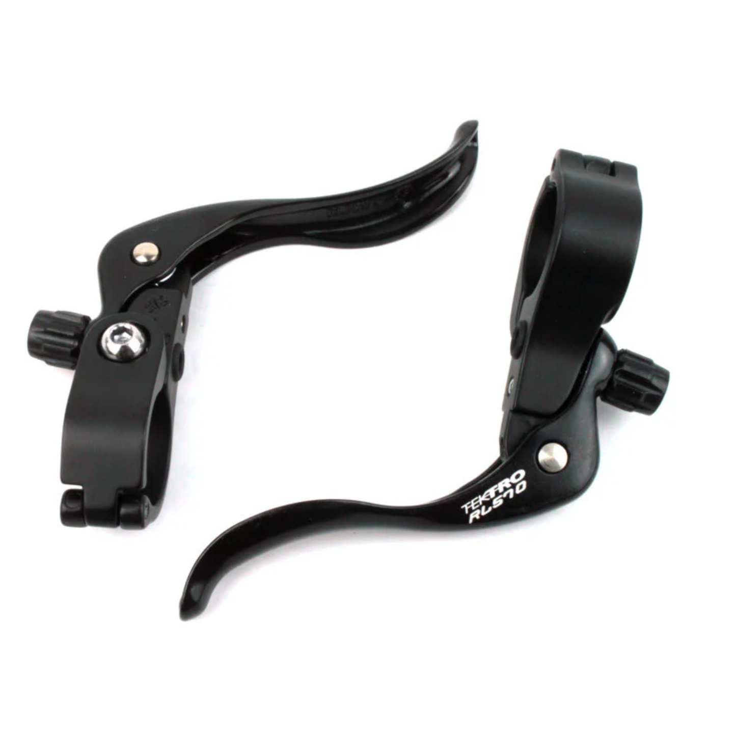 Tektro RL570 CX inline brake levers black front view