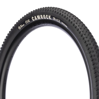 Teravail Camrock Light Trail gravel tire black casing close up view