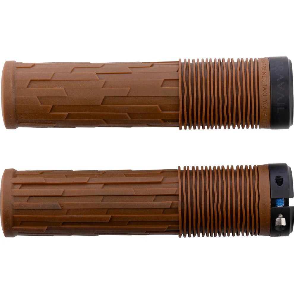 Teravail Lytho lock on grips caramel brown