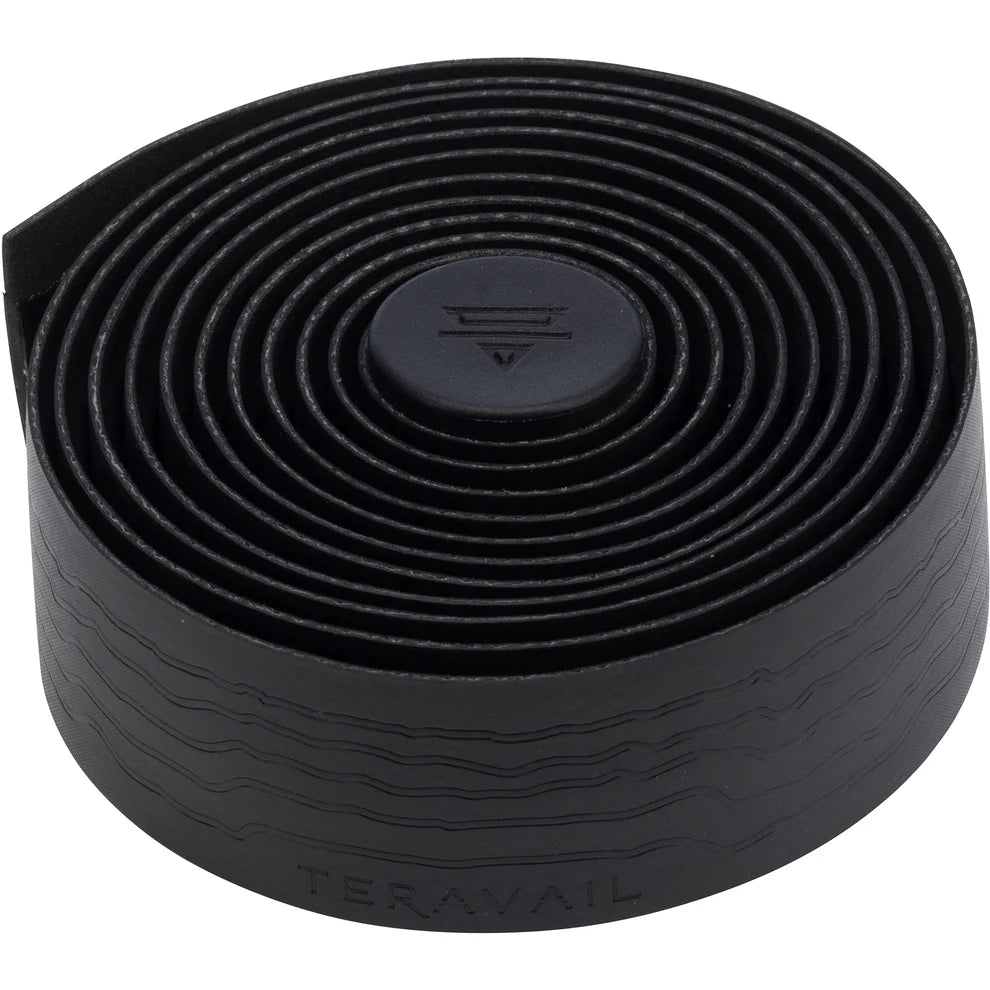 Teravail Radia bar tape obsidian black rolled