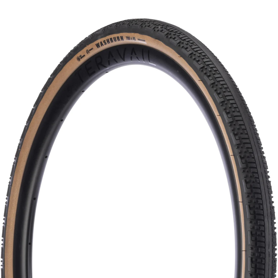 Teravail Washburn Gen 2 gravel tire tan colour side wall view