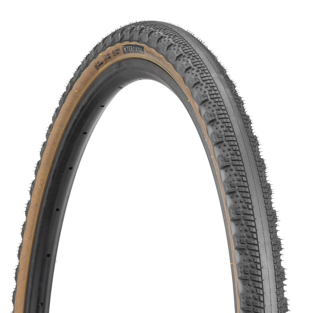 Teravail Washburn V1 Light and Supple gravel tire tan wall
