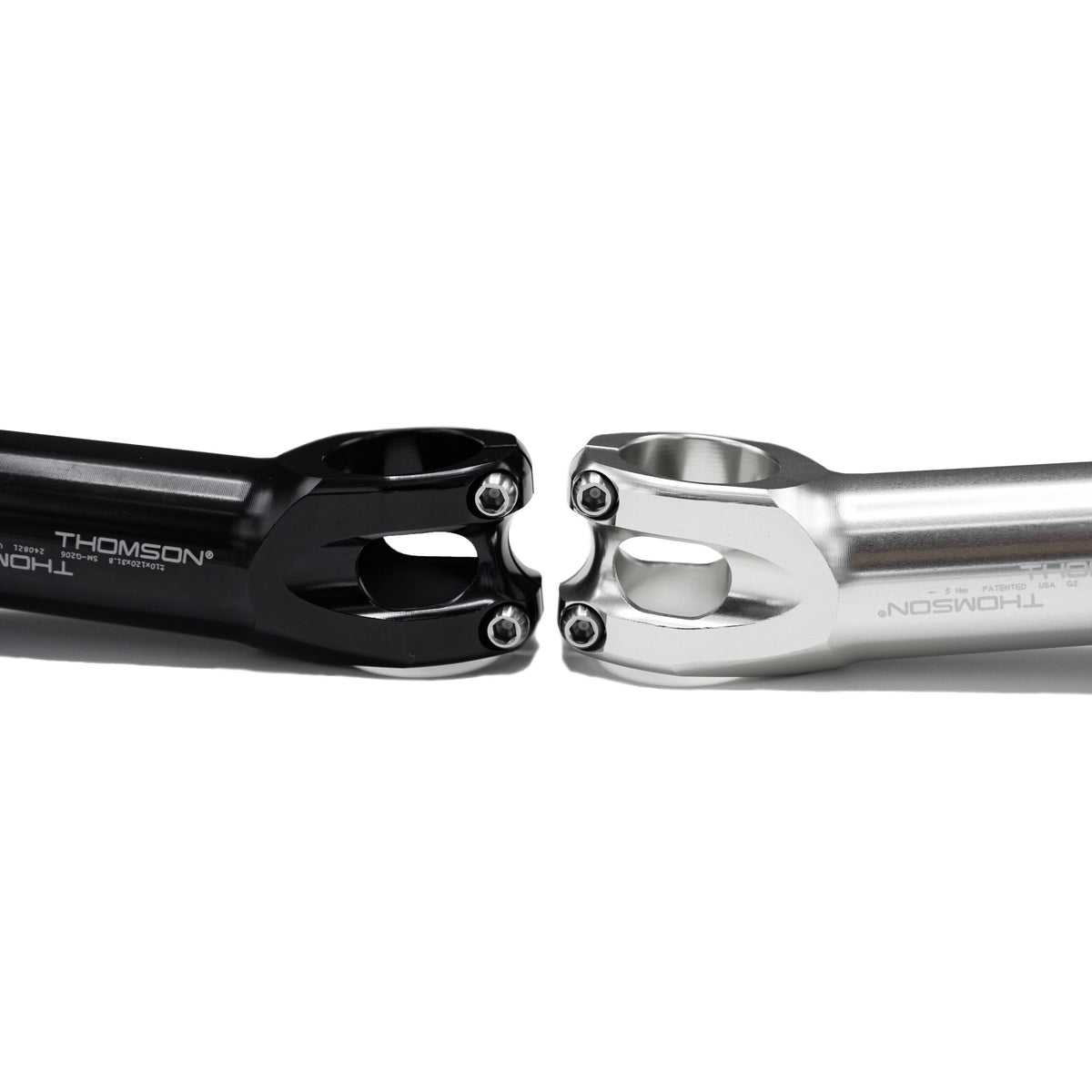 Thomson G2 31.8mm bicycle stem CNC-machined from 7000-series aluminum with titanium hardware and Thomson classic CNC feed lines.