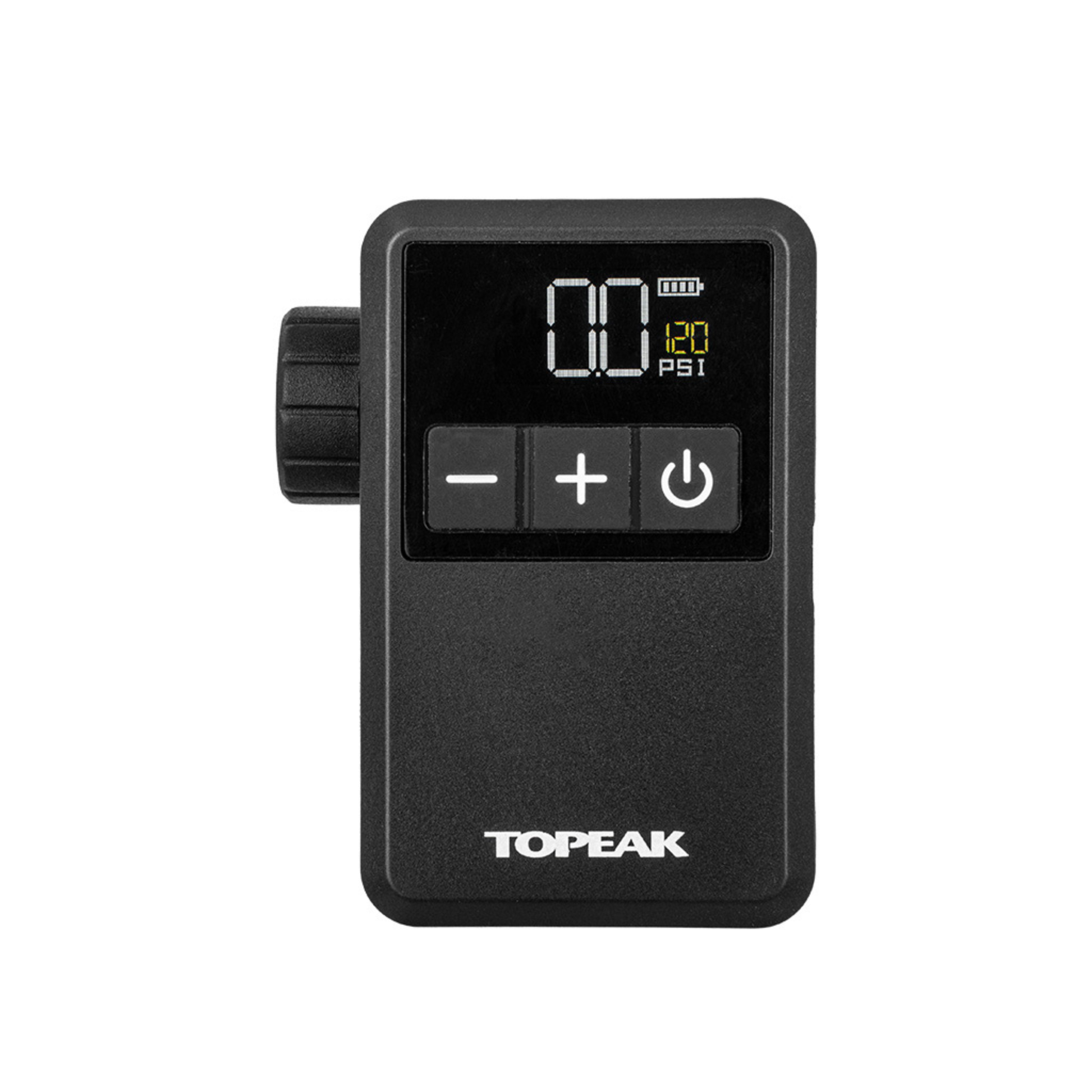 Topeak E-Booster Digital Mini electric bike pump display front view