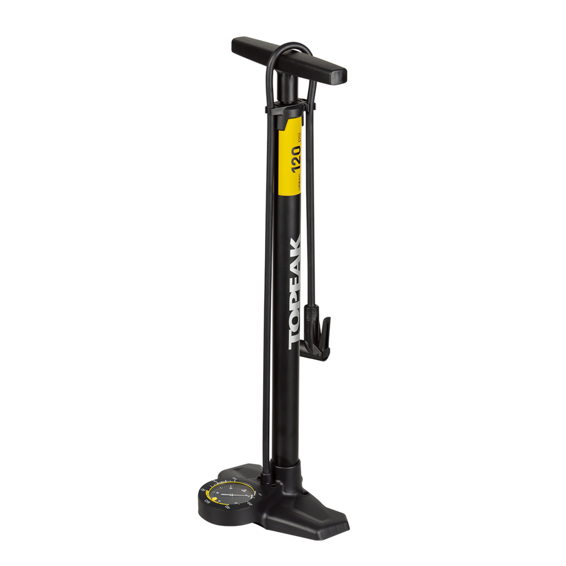 Topeak JoeBlow Urban EX floor pump standing full view