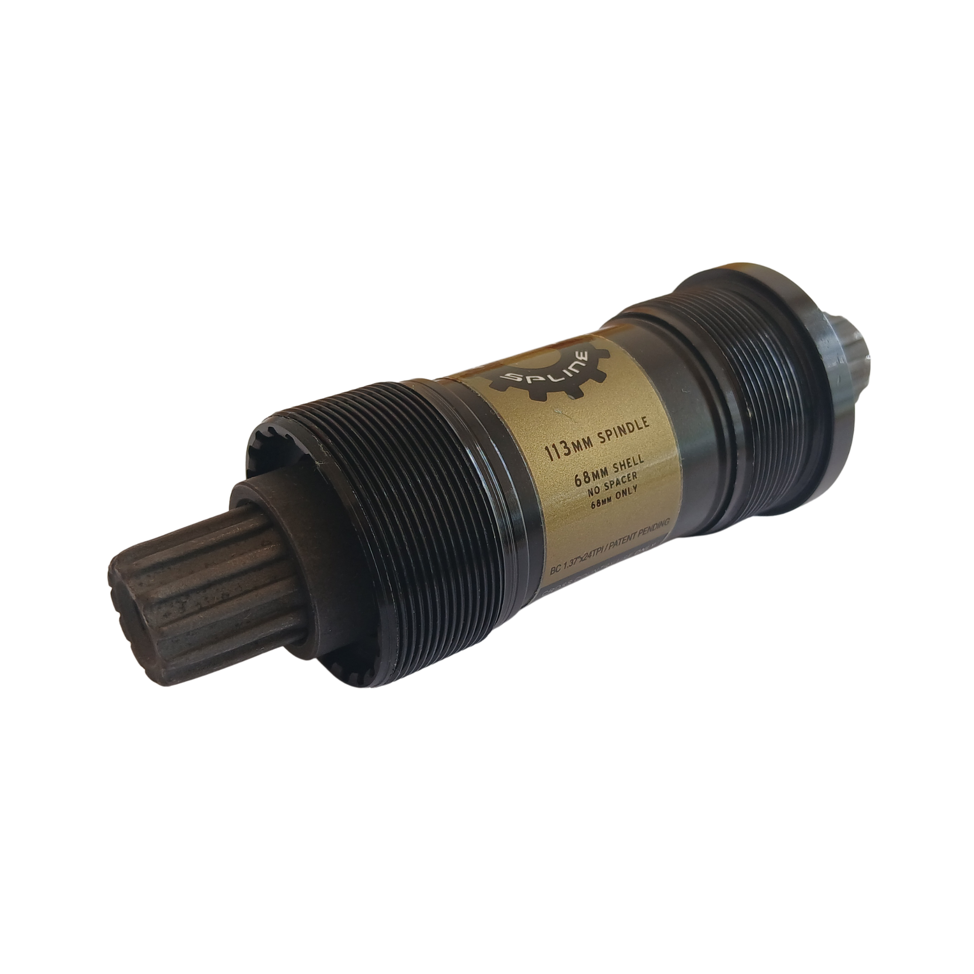 TruVativ PowerSpline Bottom Bracket side view shell width 68mm E 73mm x 113mm