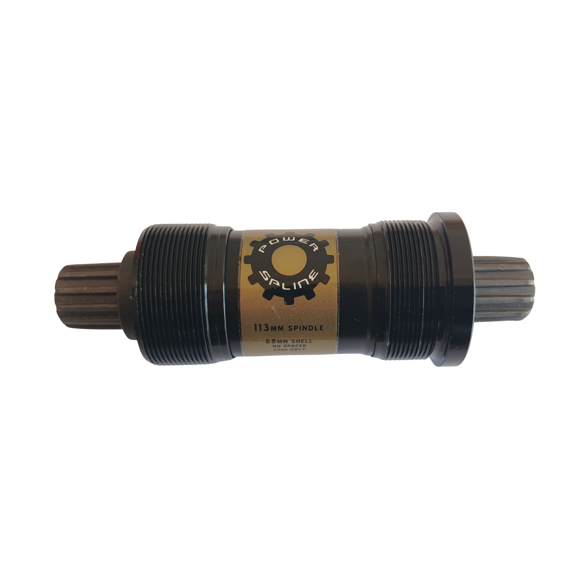 TruVativ PowerSpline Bottom Bracket front view shell width 68mm E 73mm x 113mm