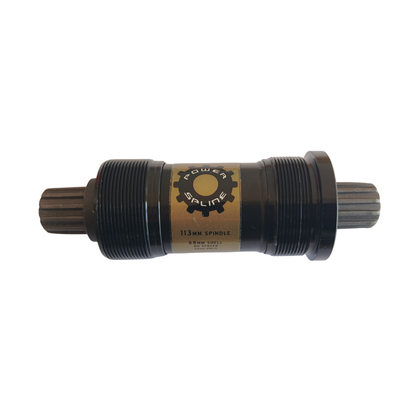 TruVativ PowerSpline Bottom Bracket front view shell width 68mm E 73mm x 113mm