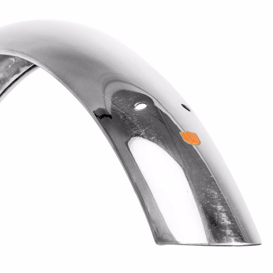 Velo Orange 26 inch stainless steel fenders 60mm rear fender close up view