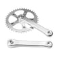Velo Orange Single Ring Crankset with 42-tooth narrow-wide chainring for 1x, singlespeed, fixed gear and internal rear hub drivetrains.