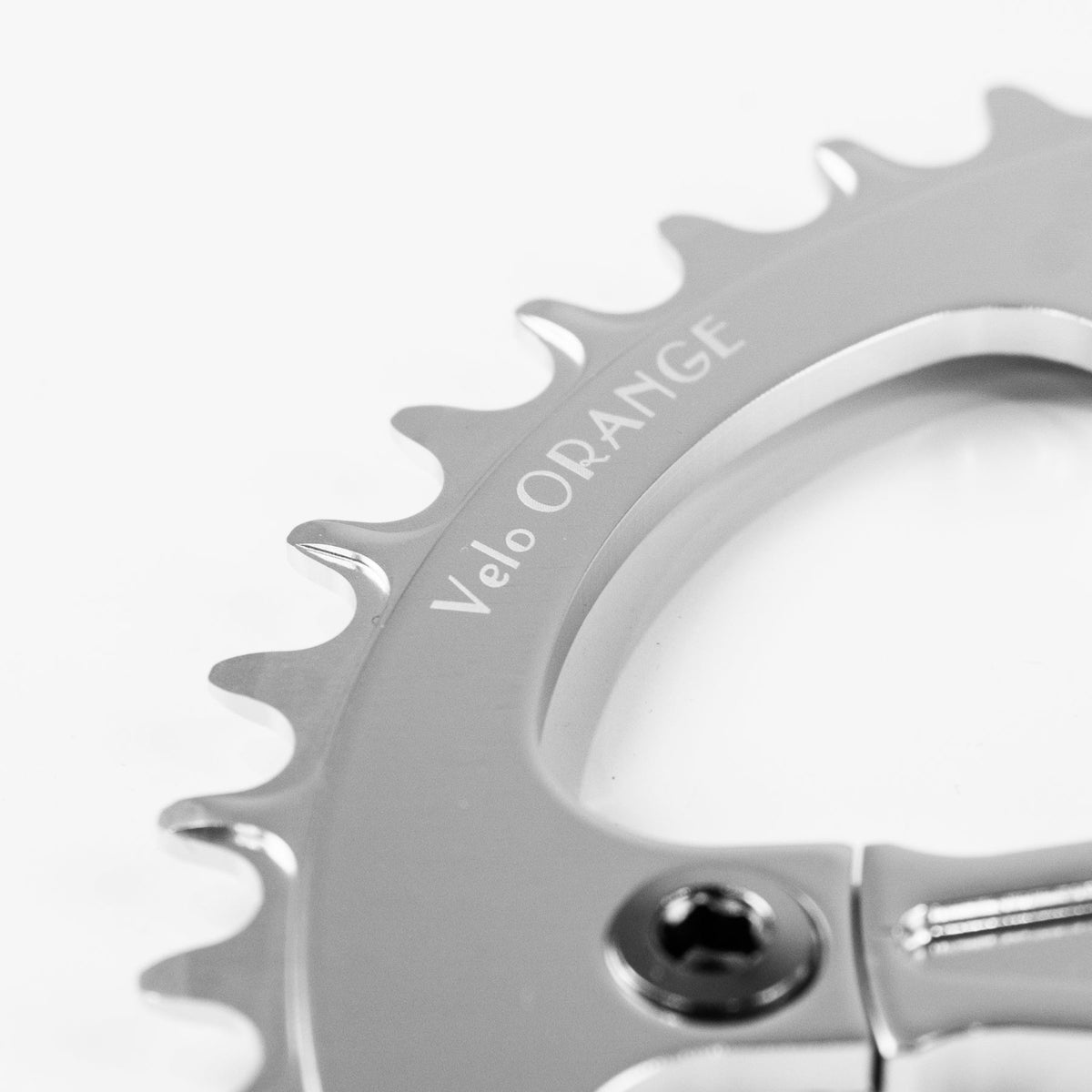 Velo Orange Single Ring Crankset with 42-tooth narrow-wide chainring for 1x, singlespeed, fixed gear and internal rear hub drivetrains.