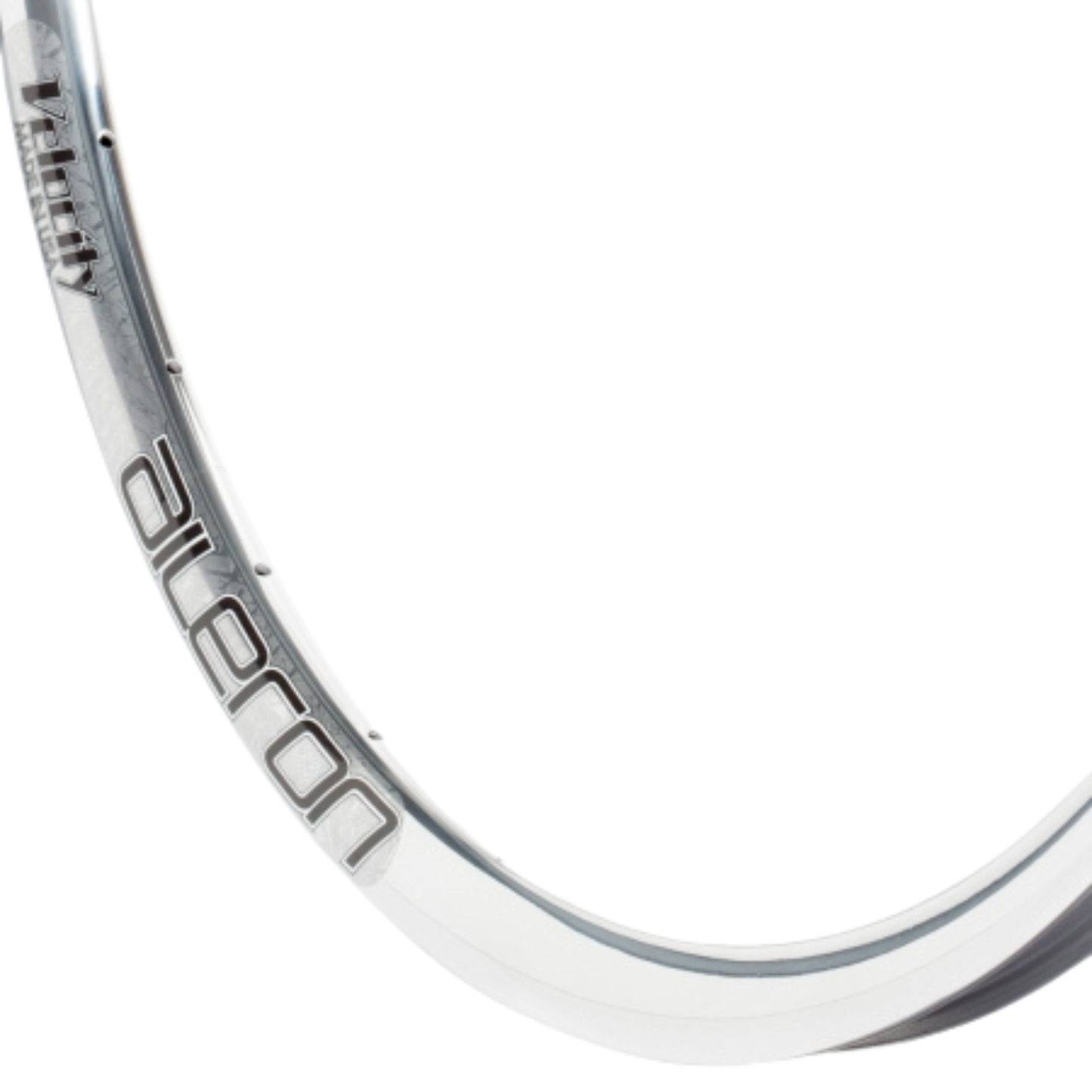 Velocity Aileron 650b NON M rim side profile polished silver