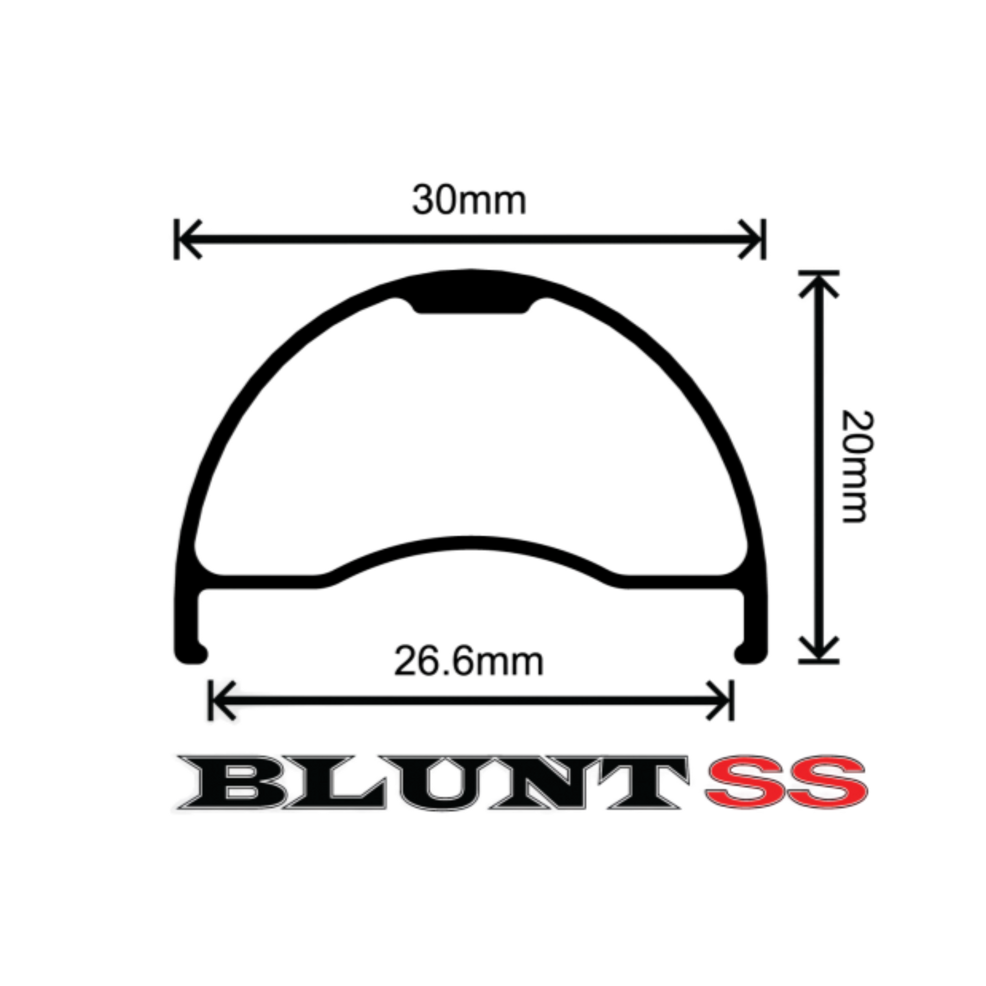 Velocity Blunt SS rim dimensions
