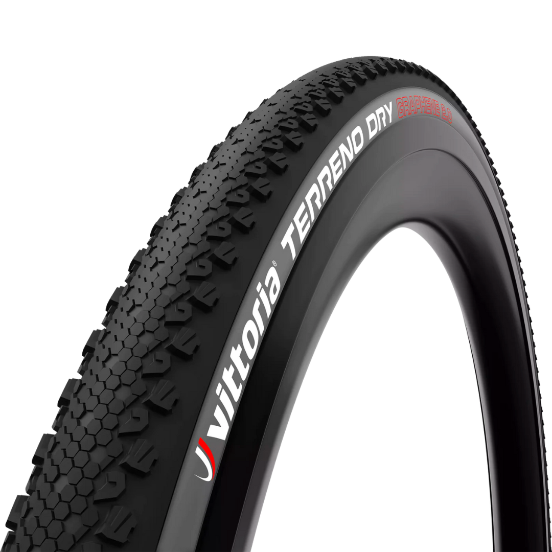 Vittoria Terreno Dry Gravel Endurance Close up, patron and side wall view