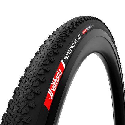 Vittoria Terreno T30 Gravel Endurance black tire pattern and side wall view
