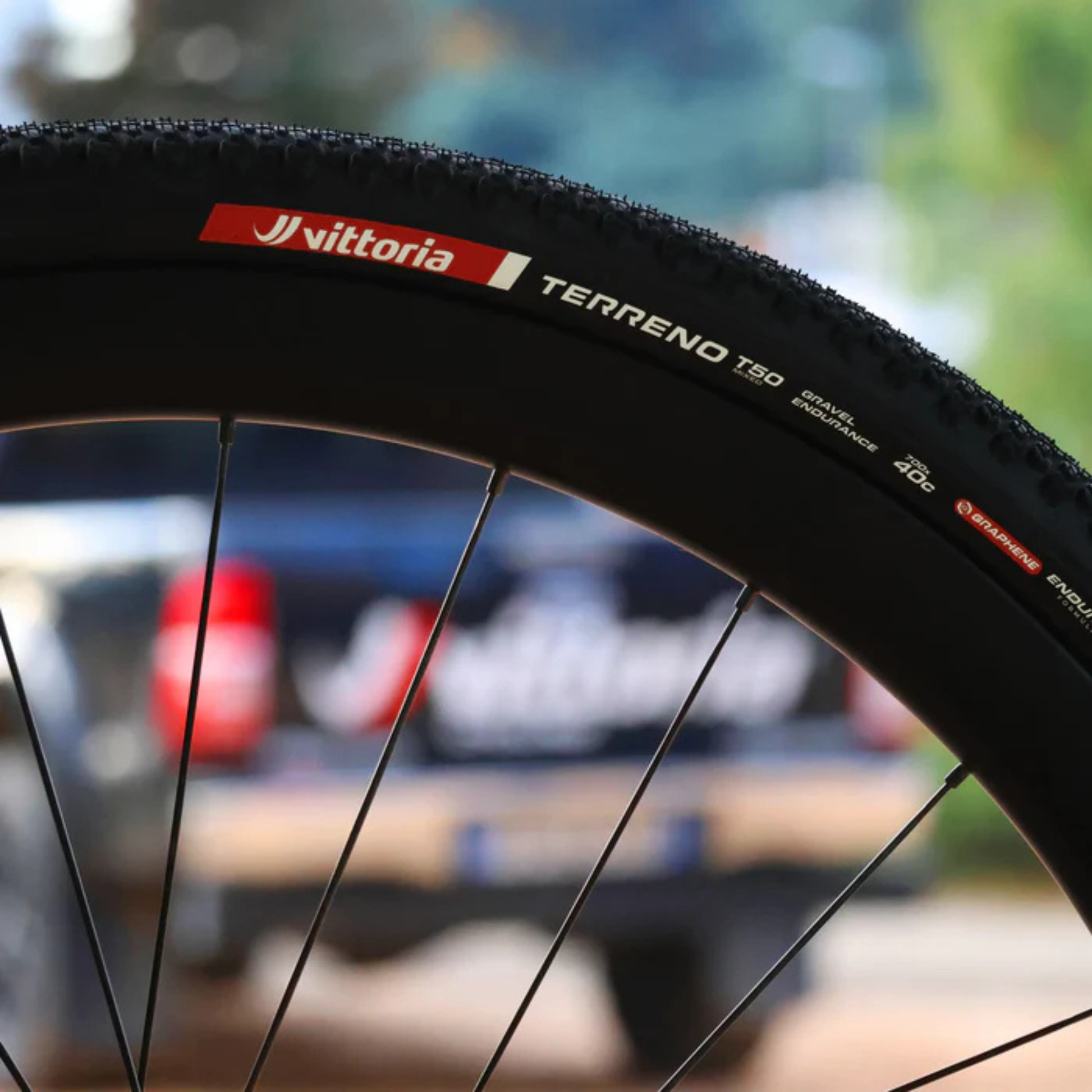 Vittoria Terreno T50 gravel tire closeup