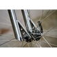 Wilde Moto Cruiser chrome fork dropout detail
