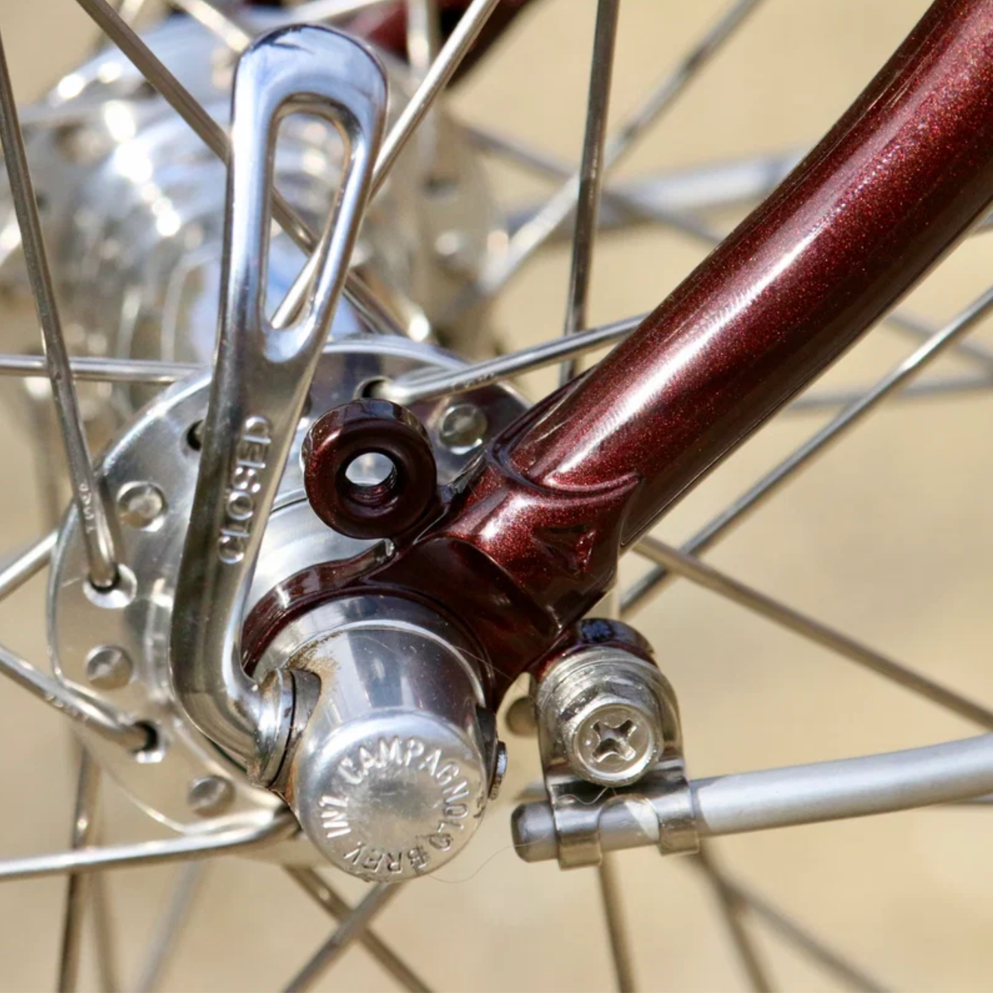 Wilde Spelljammer 700c randonneur rim brake steel fork with Pacenti PBP Bi-Plane fork crown, cargo mounts and internal dynamo routing
