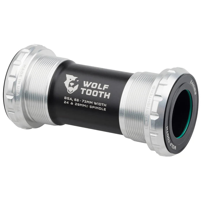 Wolf Tooth BSA Bottom Bracket raw silver 24mm