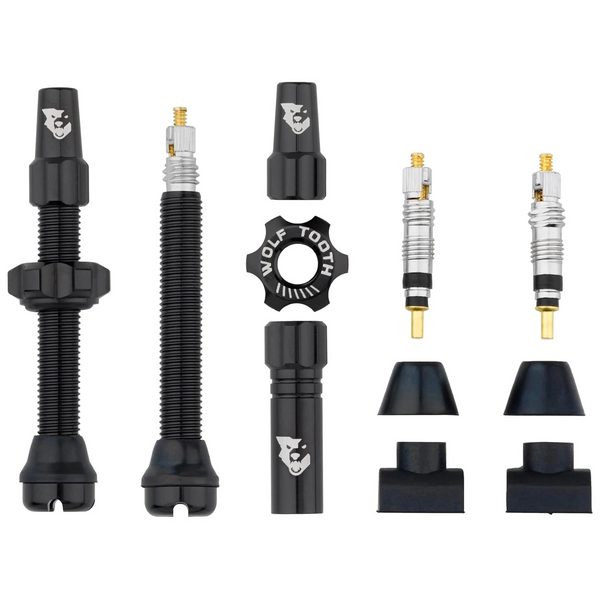 Wolf Tooth Components Tubeless Valve Stem Kit Black