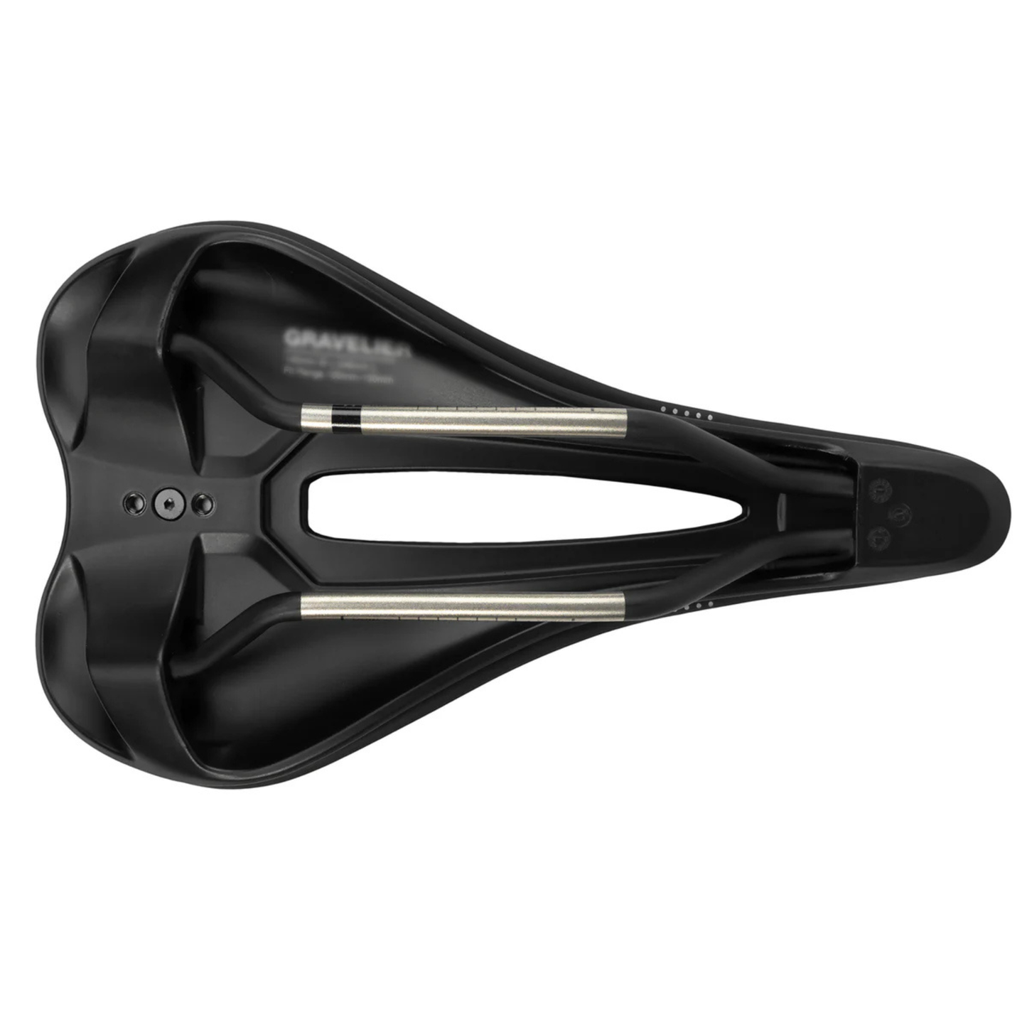 WTB Gravelier saddle black chromoly rails bottom view