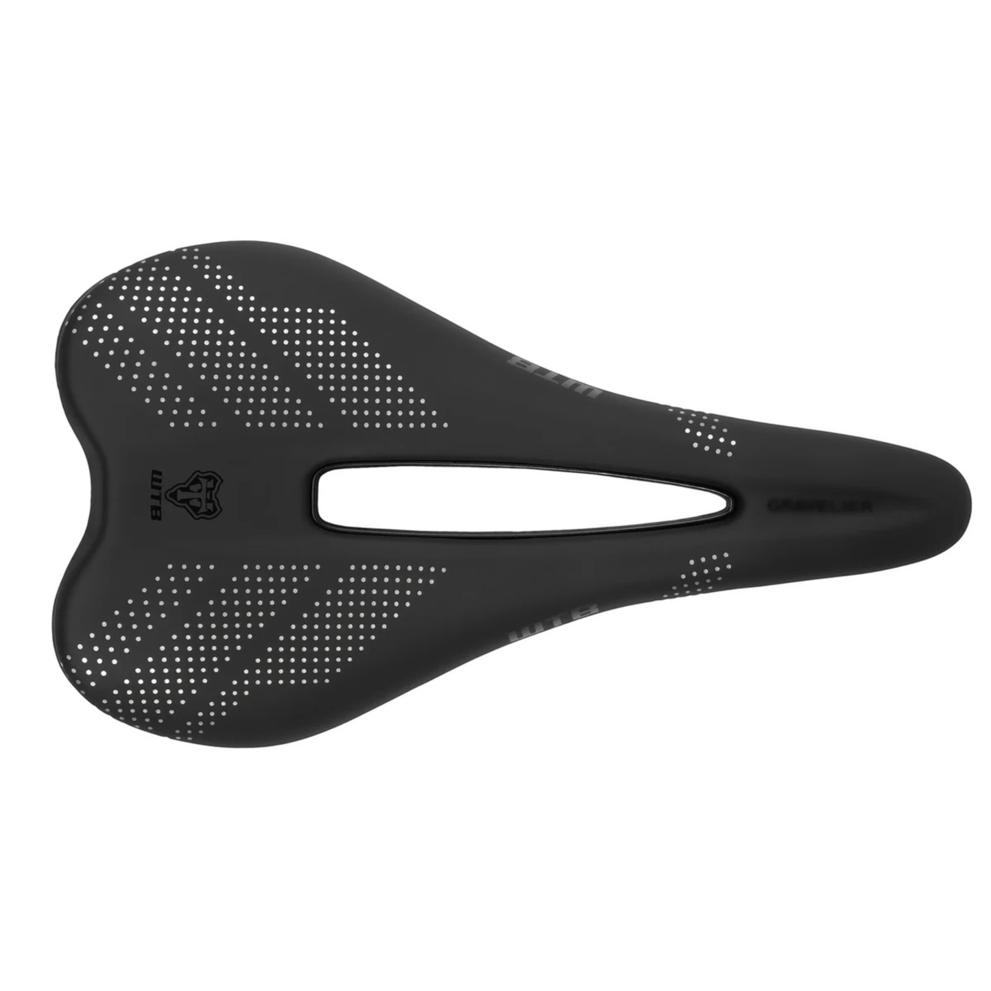 WTB Gravelier saddle black chromoly rails top view