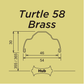 Turtle 58 Brass