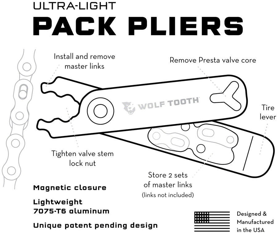 Wolftooth master link combo outlet pliers