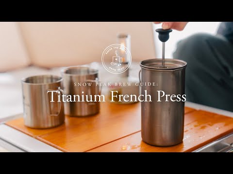 Snow Peak | Titanium French Press | Dismount Toronto – Dismount