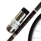 King Cage Stainless Flat Top Bottle Cage Mounted to Downtube with Bottle