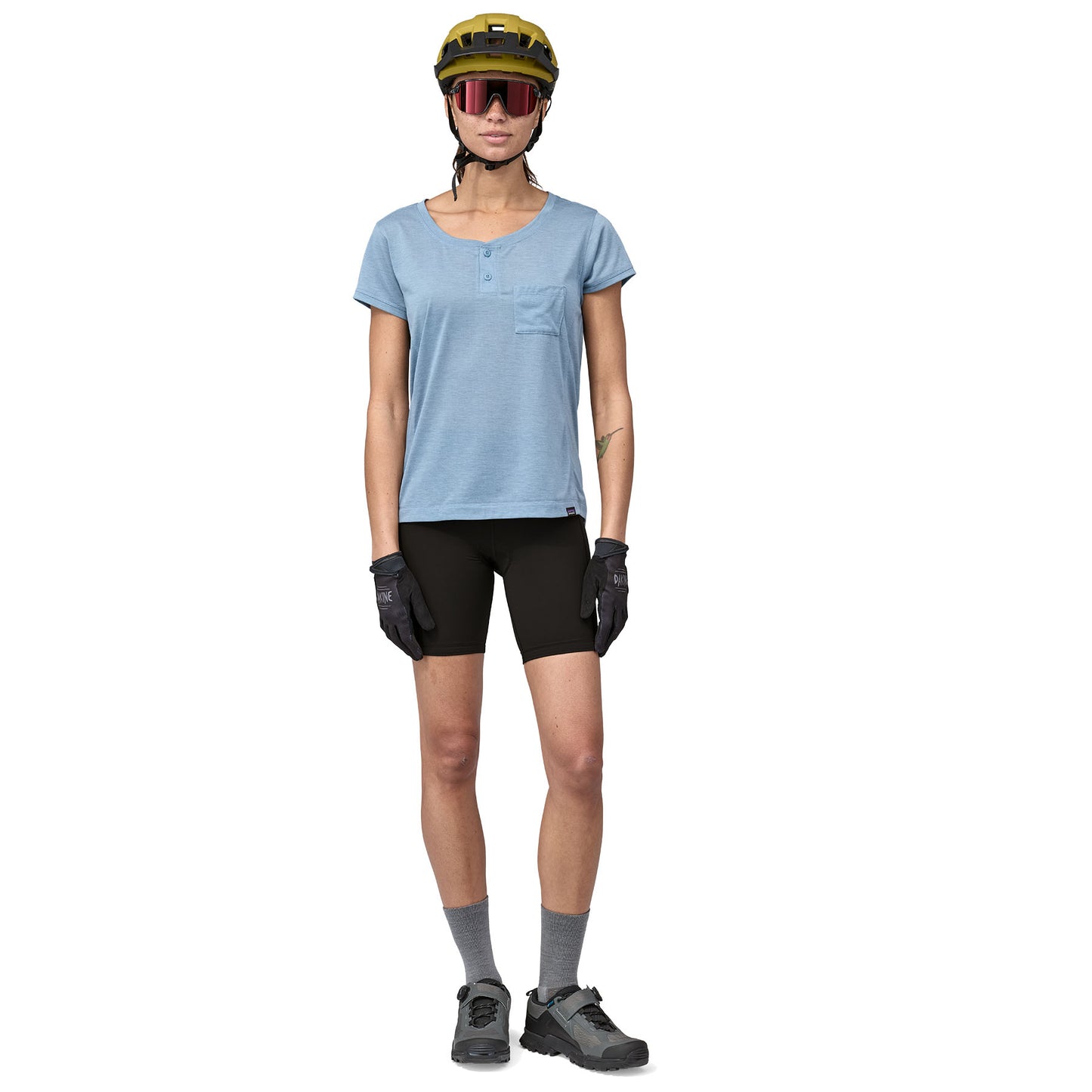 Patagonia Women’s Nether Bike Shorts black in use front general view