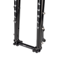 Surly Dinner Fork black Chromoly steel rigid bicycle fork with 3-pack accessory mounts and disc brake mounts, available in 420mm and 485mm axle-to-crown lengths.